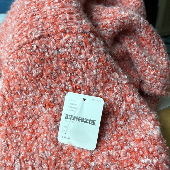 NWT Free People Bff Red Lotus sweater XS, Med, Lg - Picture 11 of 15